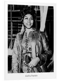 Stampa su PVC Aretha Franklin, cantante soul americana