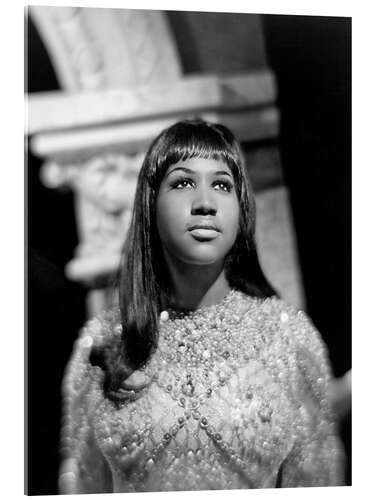 Acrylic print Aretha Franklin, jazz singer, 1967