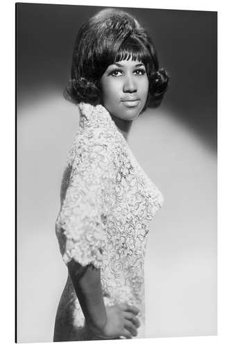 Aluminium print Soul singer Aretha Franklin, Rome, 1965