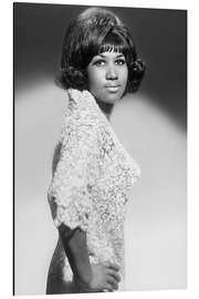 Aluminiumtavla Soul singer Aretha Franklin, Rome, 1965