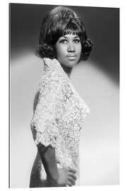 Galleritryk Soul singer Aretha Franklin, Rome, 1965