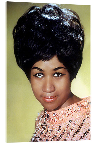 Acrylic print Jazz singer Aretha Franklin, ca.1965