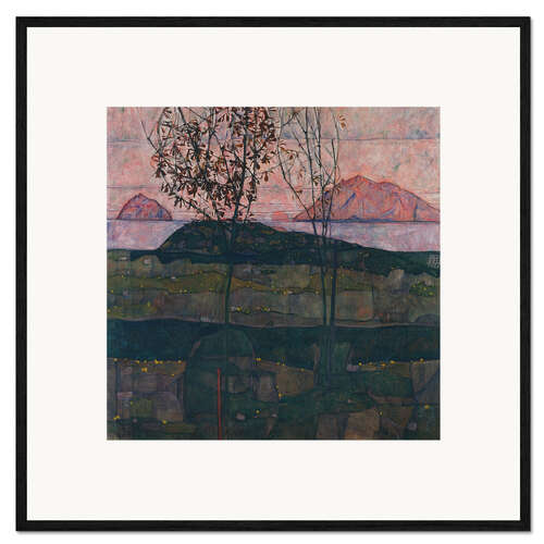 Gerahmter Kunstdruck Untergehende Sonne, 1913