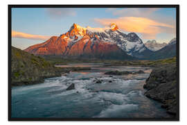 Gerahmter Kunstdruck Cerro Paine Grande