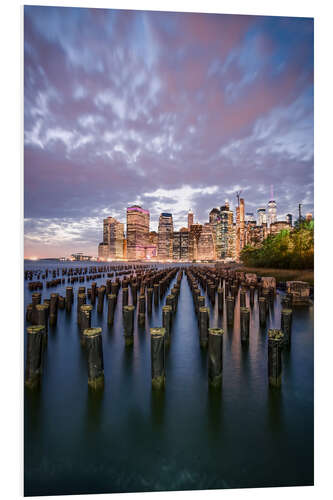 Foam board print Brooklyn Bridge Park