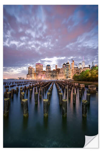 Naklejka na ścianę Brooklyn Bridge Park