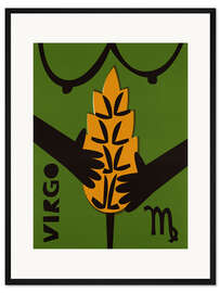 Gerahmter Kunstdruck Sternzeichen Jungfrau