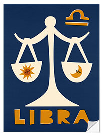 Sisustustarra Libra Zodiac Star Sign