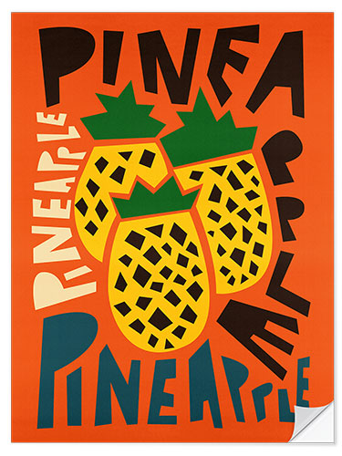 Sticker mural Pineapple