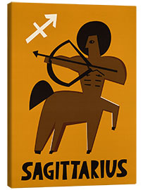 Stampa su tela Sagittarius Zodiac Star Sign