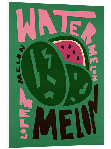 Hartschaumbild Wassermelone