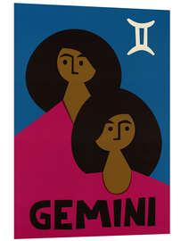 Foam board print Gemini Zodiac Star Sign