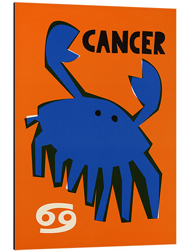 Aluminium print Cancer Zodiac Star Sign