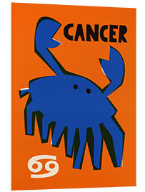 Foam board print Cancer Zodiac Star Sign