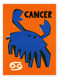 Plakat  Cancer Zodiac Star Sign - Fox &amp; Velvet