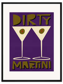 Gerahmter Kunstdruck Dirty Martini