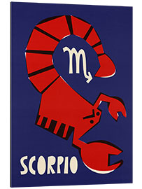 Tableau en aluminium Scorpio Zodiac Star Sign