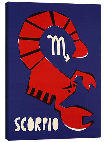 Stampa su tela Scorpio Zodiac Star Sign