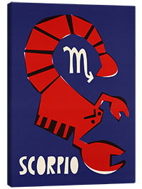 Stampa su tela Scorpio Zodiac Star Sign