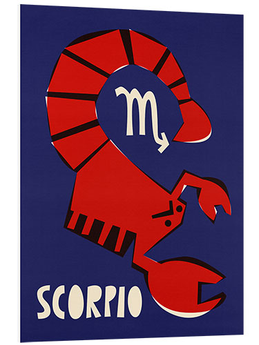 Foam board print Scorpio Zodiac Star Sign