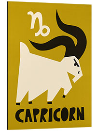 Aluminium print Capricorn Zodiac Star Sign