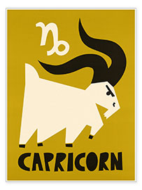 Plakat  Capricorn Zodiac Star Sign - Fox &amp; Velvet