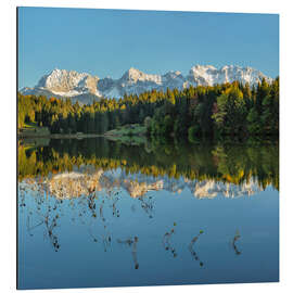 Alubild Karwendelgebirge Spiegelt Sich im Geroldsee II