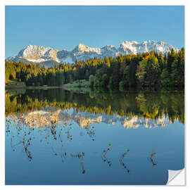 Wall sticker Karwendel Mountains Reflected in Geroldsee II