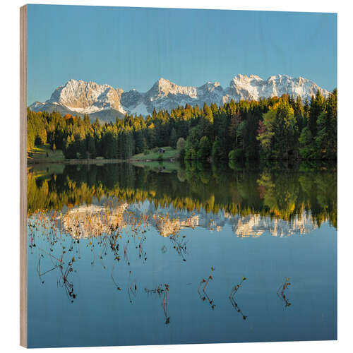 Trebilde Karwendel Mountains Reflected in Geroldsee II