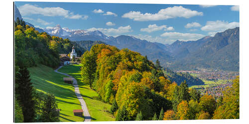 Gallery Print Wamberg mit Zugspitze