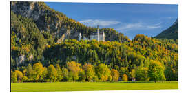 Aluminium print Neuschwanstein Castle in Autumn III