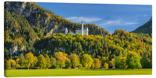 Canvas print Neuschwanstein Castle in Autumn III