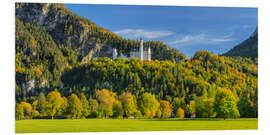 Print på skumplade Neuschwanstein Castle in Autumn III