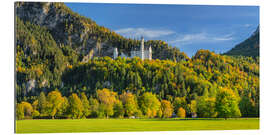 Cuadro de plexi-alu Castillo de Neuschwanstein en otoño III