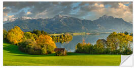 Wandsticker Forggensee im Herbst