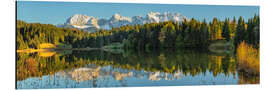 Cuadro de aluminio Karwendel Mountains Reflected in Geroldsee III