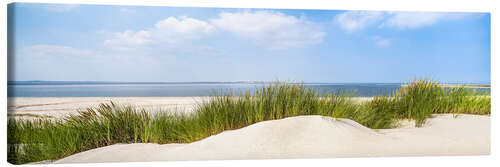 Obraz na płótnie Dunes on the beach panorama