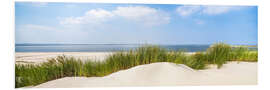 Foam board print Dunes on the beach panorama