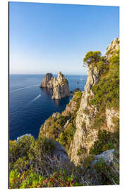 Aluminium print Faraglioni Felsen auf Capri