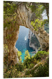 Quadro em acrílico Arco Naturale Rock, Capri, Italy