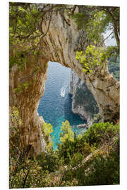 Foam board print Arco Naturale Rock, Capri, Italy