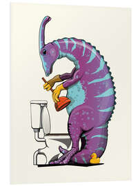 Quadro em PVC Parasaurolophus Unblocking Toilet