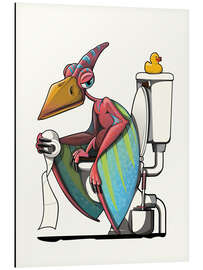 Magnettafel Pterodaktylus auf der Toilette