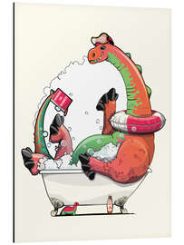 Magnettafel Diplodocus im Bad