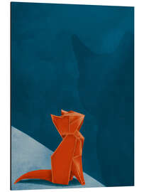 Magnettafel Kleine Origami-Katze