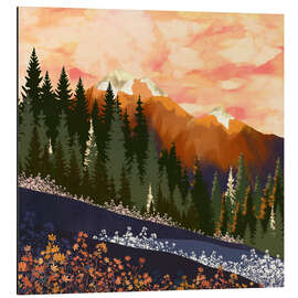 Magnettafel Berg bei Abenddämmerung