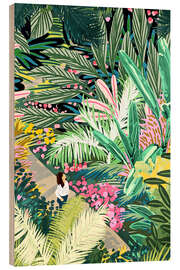 Wood print Bohemian Jungle