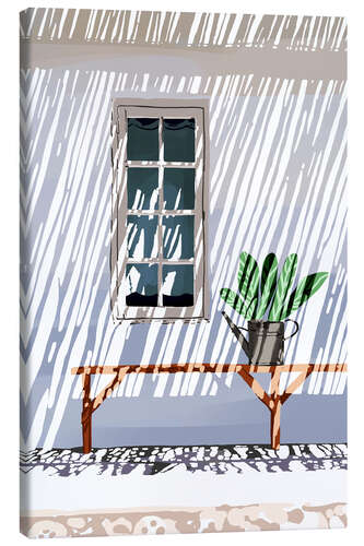 Canvas print In the Shade on the Terrace