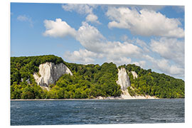 Foam board print View of Victoria and Königsstuhl on Rügen