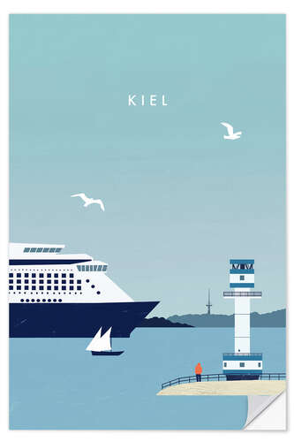 Muursticker Keel
